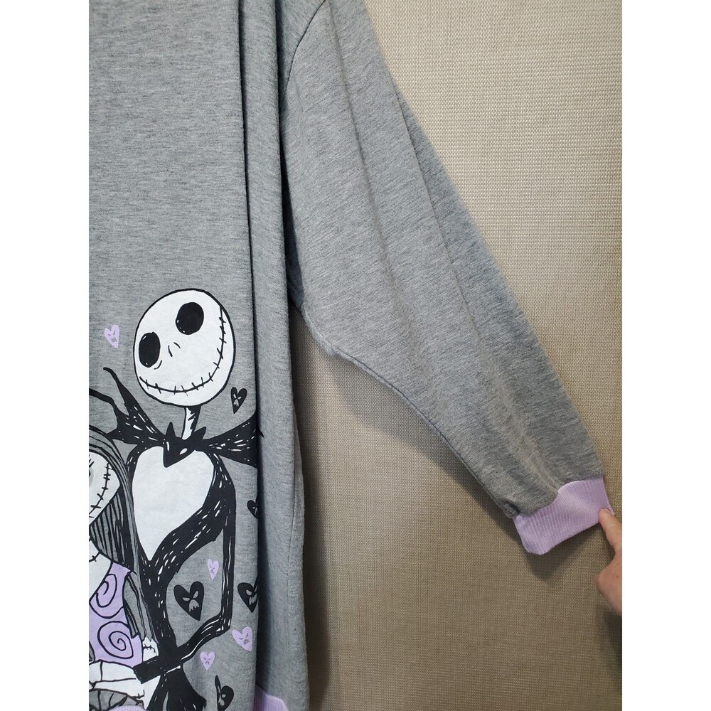 Disney Nightmare Before Christmas V-Day Lounger Sleepwear Knit Sleep Shirt XL - Picture 2 of 6